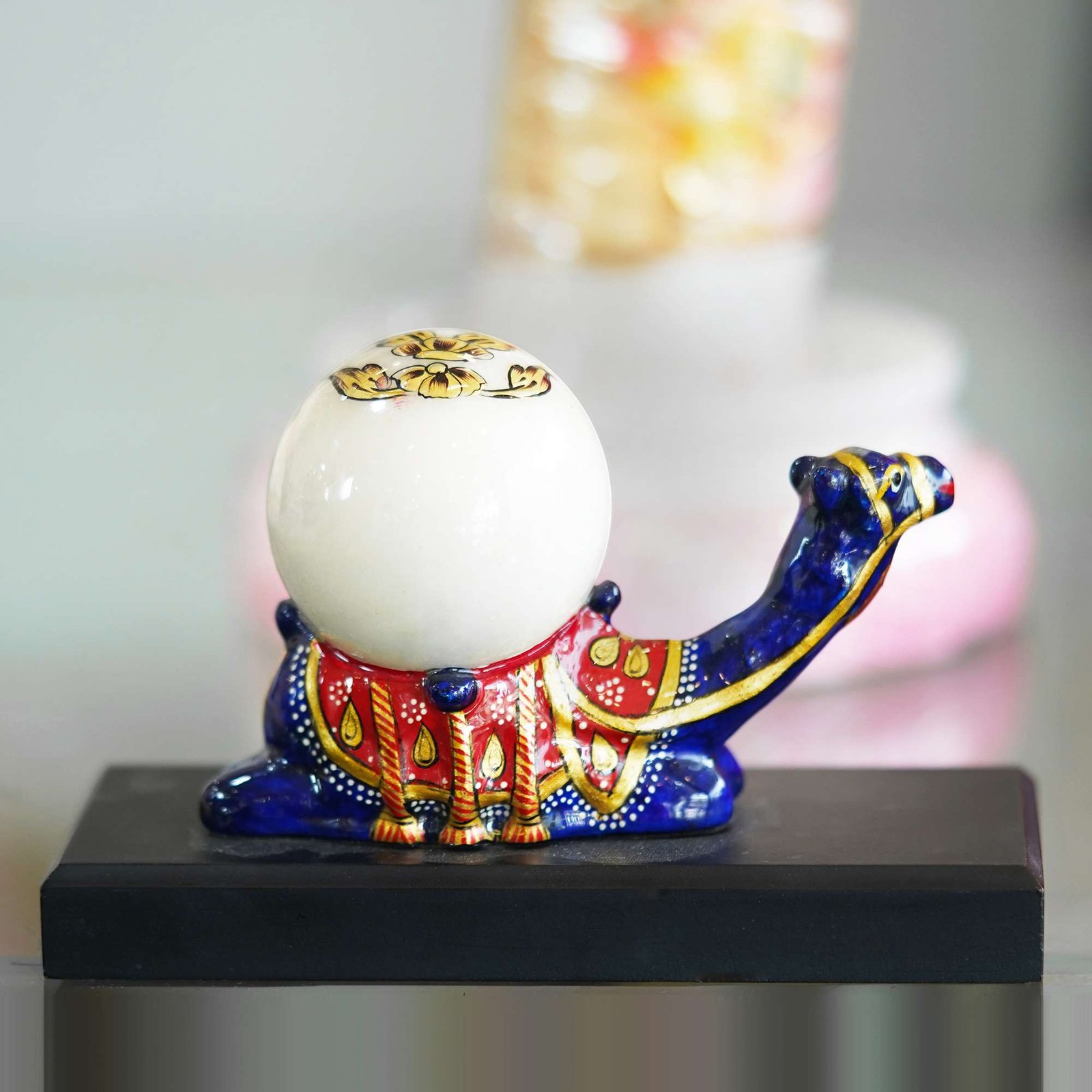 Handcrafted Marble Camel Clock: Timeless Elegance for Your Home - Image 2